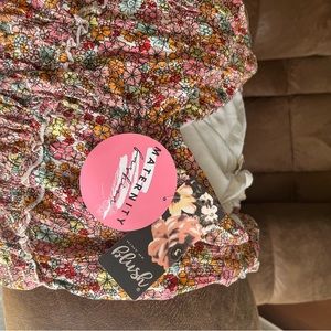 Floral maternity dress